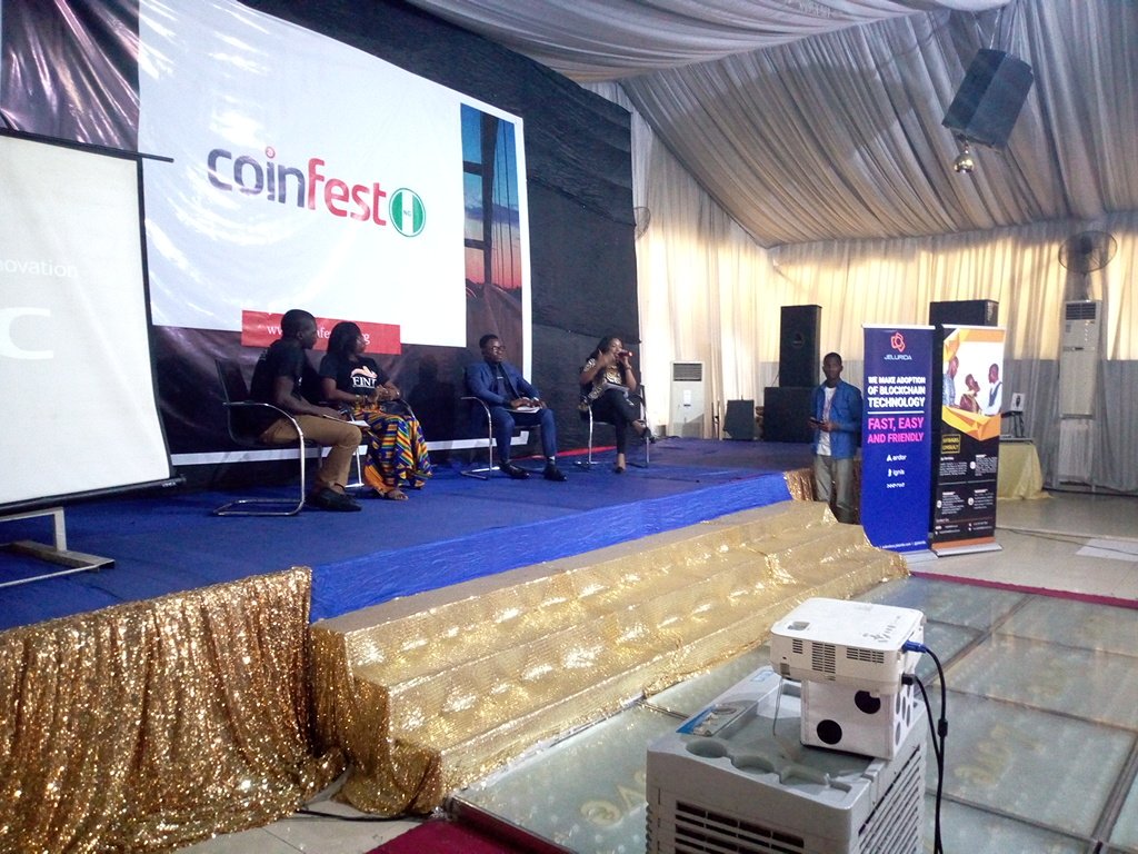 CoinFestNG's tweet photo. Second panel session: Crypto Trading, the future of Cryptocurrency, and How to avoid scams. Chair by Stephen Sunday, West Africa Coordinator, @aeternity Co-Panelist - Franklin Peter's, Fiath Titus, Faith Obafemi. #CoinFestNG #CoinFest #CoinFest2019 https://t.co/tZQdoCbVFH