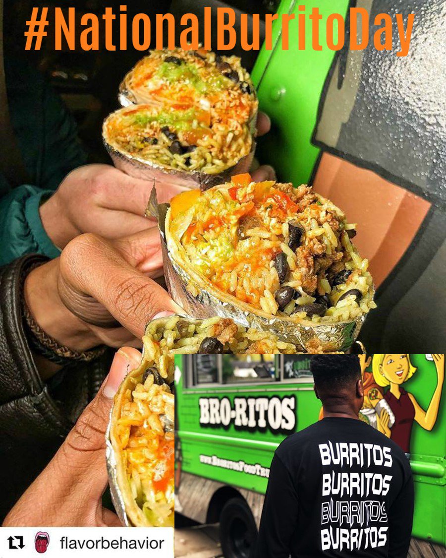 Come celebrate National Burrito Day with <a href="/BroRitosFT/">BroRitos Food Truck</a> today 5pm - 8pm @ Waters Edge Apartments, 301 Dey St, Harrison, NJ Photo by <a href="/flavorbehavior/">Flavorbehavior</a> #nationalburritoday @broritosfoodtruck #njfoodtrucks