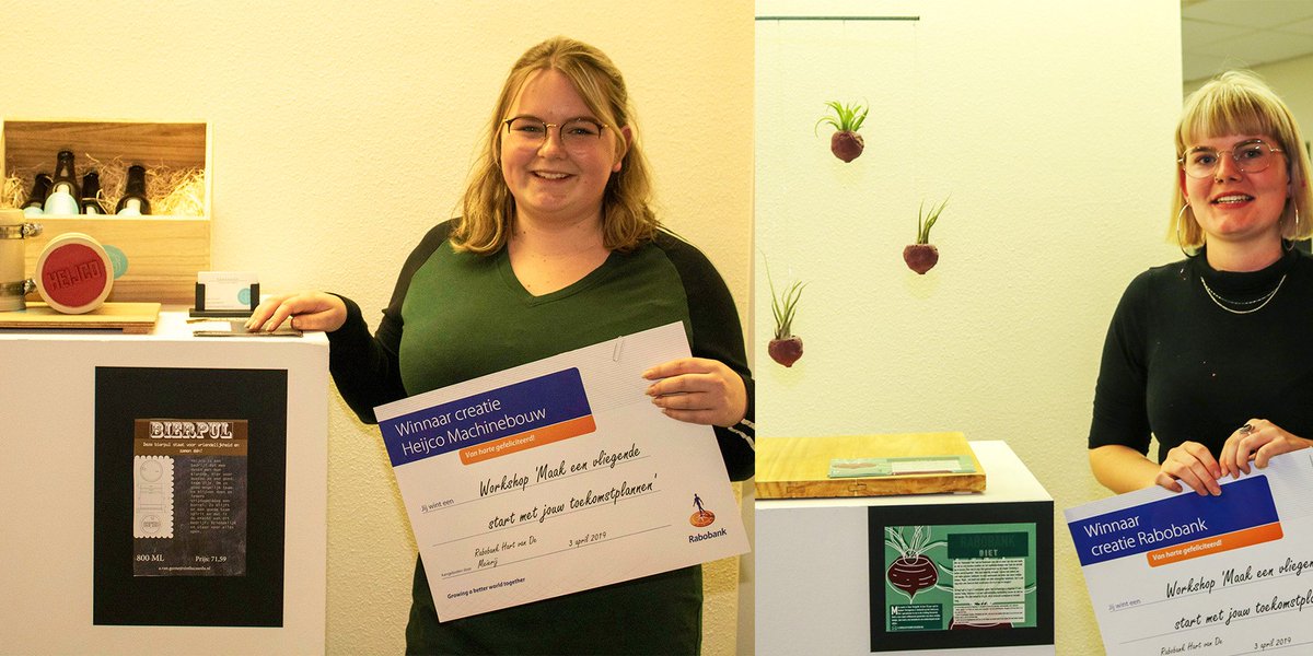 SintLucas's tweet photo. Een relatiegeschenk bedenken voor Rabobank Hart vd Meierij en Heijco Machinebouw. Die opdracht kregen studenten Vormgeven en Ambacht. De biet en de bierpul kwamen als winnaars uit de bus. Lees meer over deze competitie op onze website: https://t.co/NMoAb75b9X https://t.co/gW87Qb8pWo