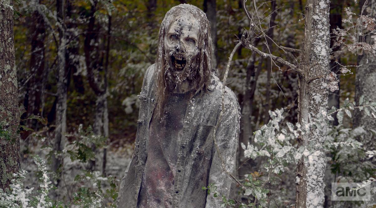 WalkingDead_AMC's tweet photo. Caution: Falling ice and rising walkers. Go behind the scenes of this week’s epic blizzard. #TWD https://t.co/TLQxzrnkgM https://t.co/EgD85wmPj2