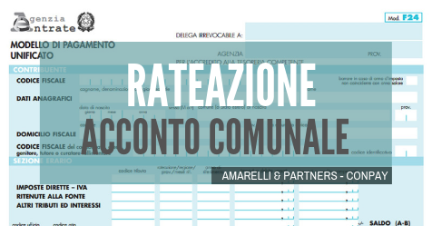 AmarelliConpay's tweet photo. #focuslavoro Da quest'anno il versamento dell’importo relativo all’acconto previsto per l’addizionale comunale all’Irpef avverrà in maniera rateale.
Leggi la circolare! https://t.co/ALzv8CJHnc https://t.co/QsNSAd33Lo