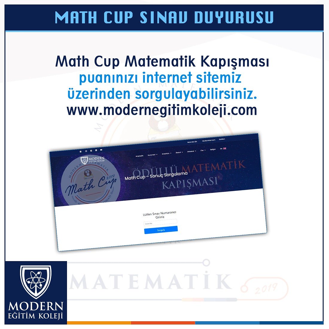 modernegitimklj's tweet photo. #MathCup #matematik kapışması puanınızı internet sitemiz üzerinden sorgulayabilirsiniz. https://t.co/aHipzsqXgY https://t.co/FISbueNKk2