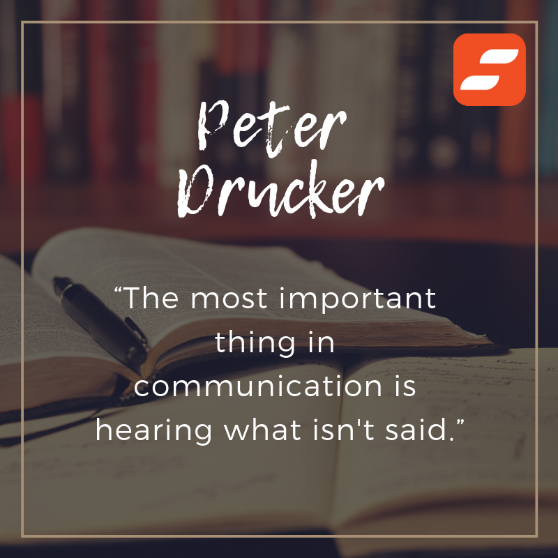 storyshots's tweet photo. "The most important thing in communication is hearing what isn't said."
- Peter Drucker
.
Summaries &amp; key take-aways of bestsellers
Download Now @getstoryshots
.
#StoryShots #PeterDrucker #bookcommunity #bookreview #books #booksummary #bookish #fallintobooks #readallthebooks https://t.co/roKjZtHZLc