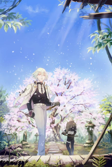 #自然と生きる刀剣男士 
すごい好きなので再掲でお邪魔。 