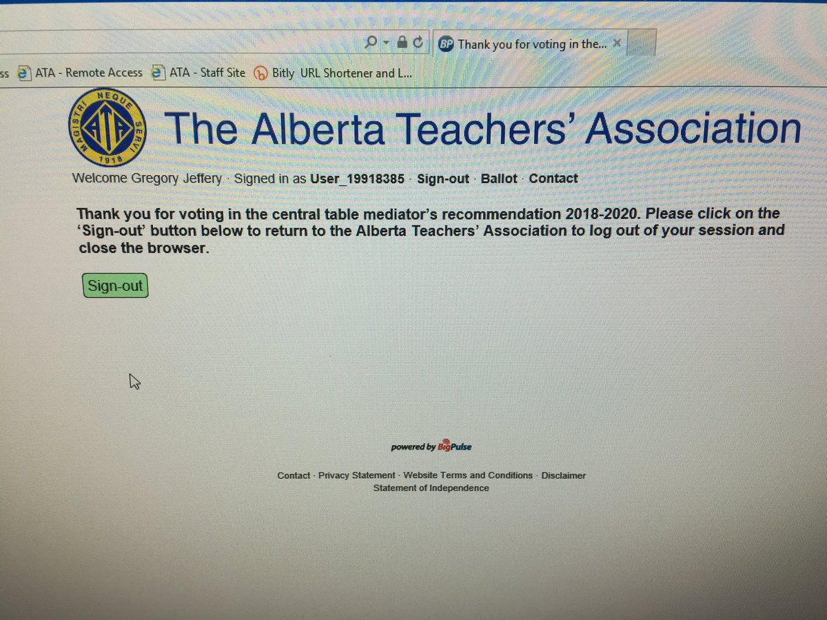 The time has come ⁦<a href="/albertateachers/">Alberta Teachers' Association</a>⁩   The voting window is now open to cast your ballot on the mediator’s recommended terms. A painless process so vote now and encourage your colleagues to do the same. It’s our collective agreement!
