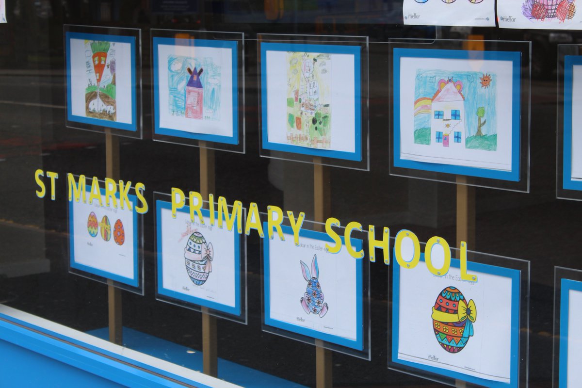 stmarksceschool's tweet photo. We are very proud of all of our children's work for the @edwardmellor Easter competition. We love the display of the entries and can't wait to hear who the winner is tomorrow. https://t.co/Sfflko4VHD