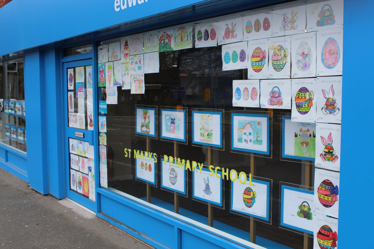 stmarksceschool's tweet photo. We are very proud of all of our children's work for the @edwardmellor Easter competition. We love the display of the entries and can't wait to hear who the winner is tomorrow. https://t.co/Sfflko4VHD
