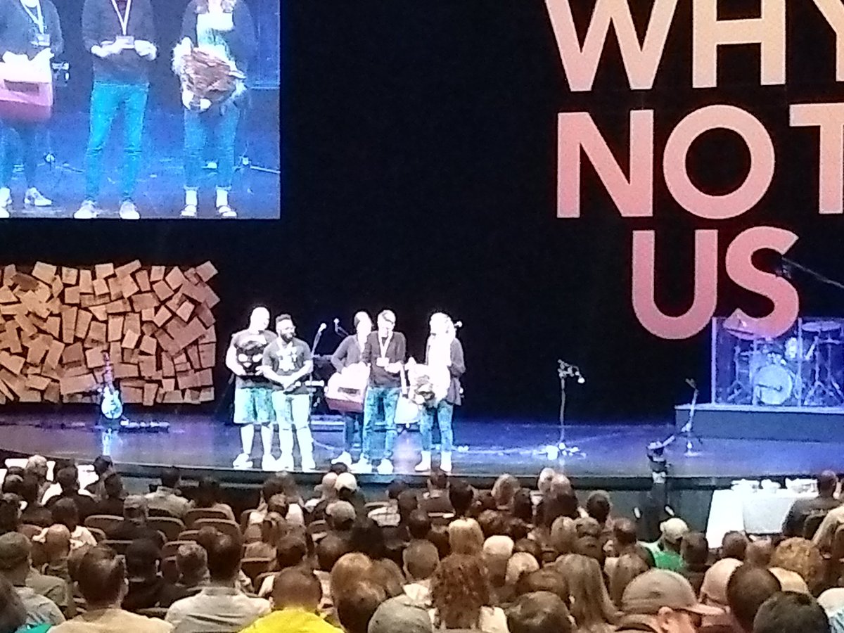 pastorrickn2's tweet photo. Only at CLC! Just had a live cat on stage @ Watermark CLC...and the unexpected happened...bring out the stage crew! #WatermarkCLC19 https://t.co/F0HwknwzzX