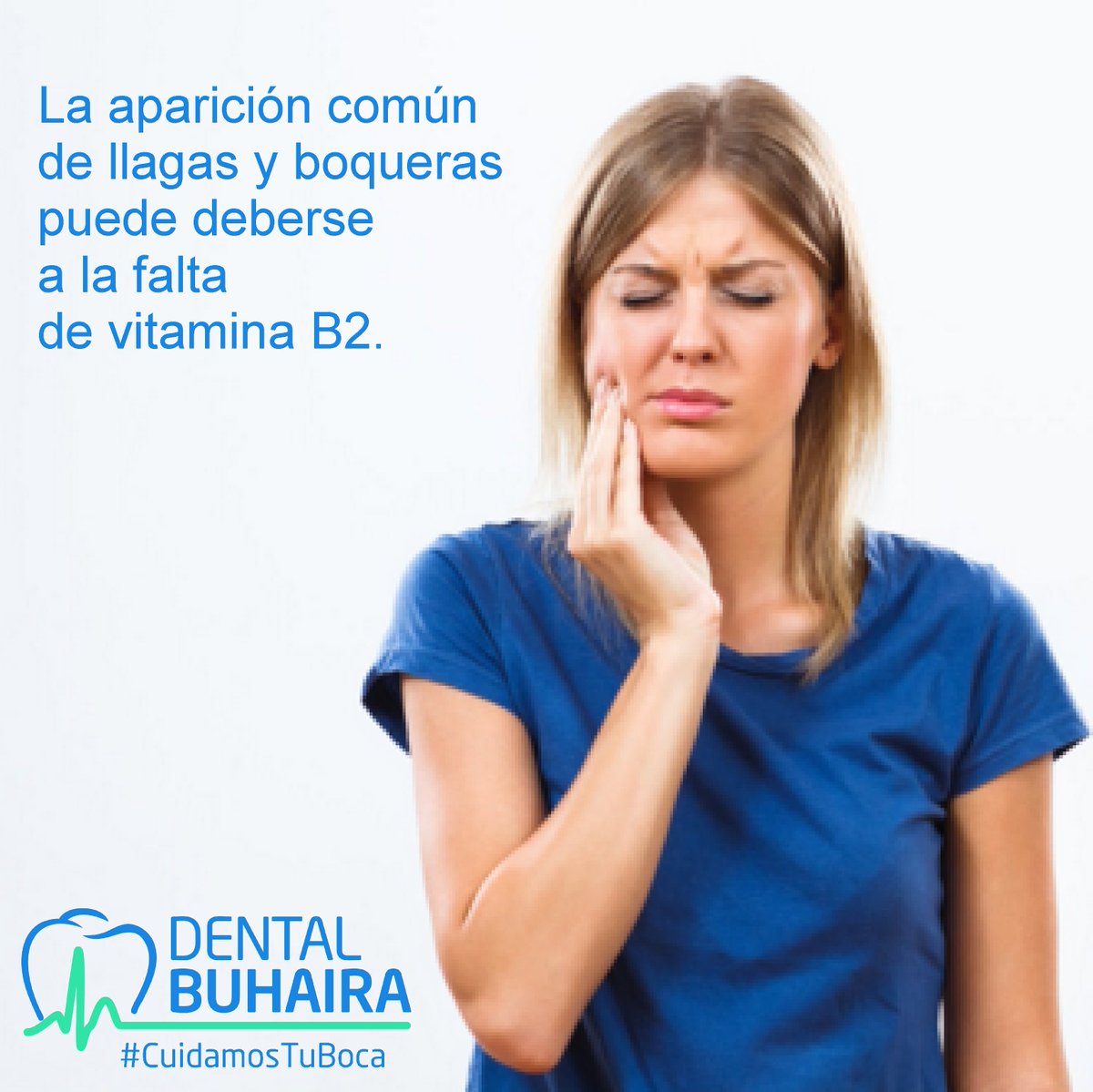 DentalBuhaira's tweet photo. 😱La aparición común de #llagas y #boqueras puede deberse a la falta de vitamina B2.
Si sufres últimamente estas molestias, deberías revisar tu alimentación, es más importante de lo que crees.
💻https://t.co/wqKvhrlND3 https://t.co/3cAqBOt9fC