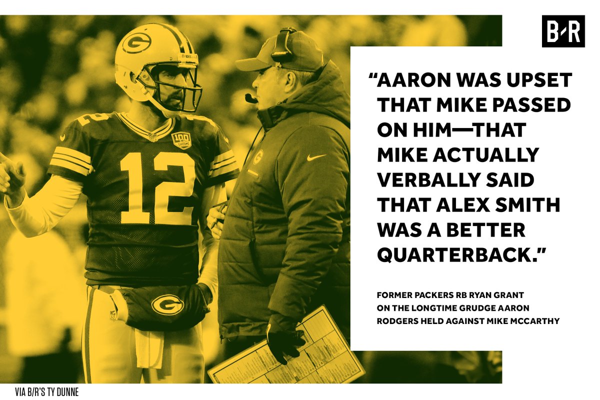 BleacherReport's tweet photo. Aaron Rodgers hated Mike McCarthy from the moment he got hired.

And it only got worse from there. https://t.co/VelUJcnGcQ https://t.co/LwNPAuCSSB