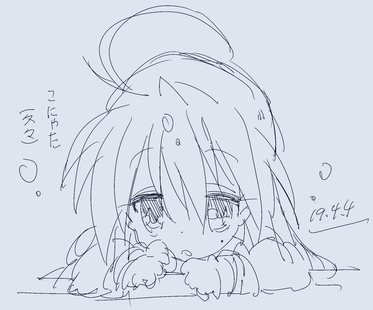 こなた久しぶりに描いてみた⭐️ 
