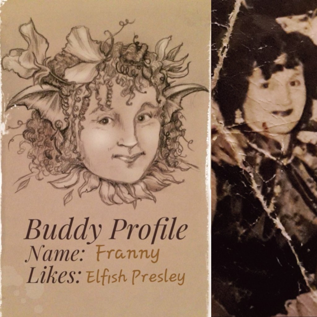 shelljacques's tweet image. My Mum, gorgeously goblinized by the fabulously gifted @FaeQuest She even has her beloved sweetpeas in her hair! Joy upon joy❤❤