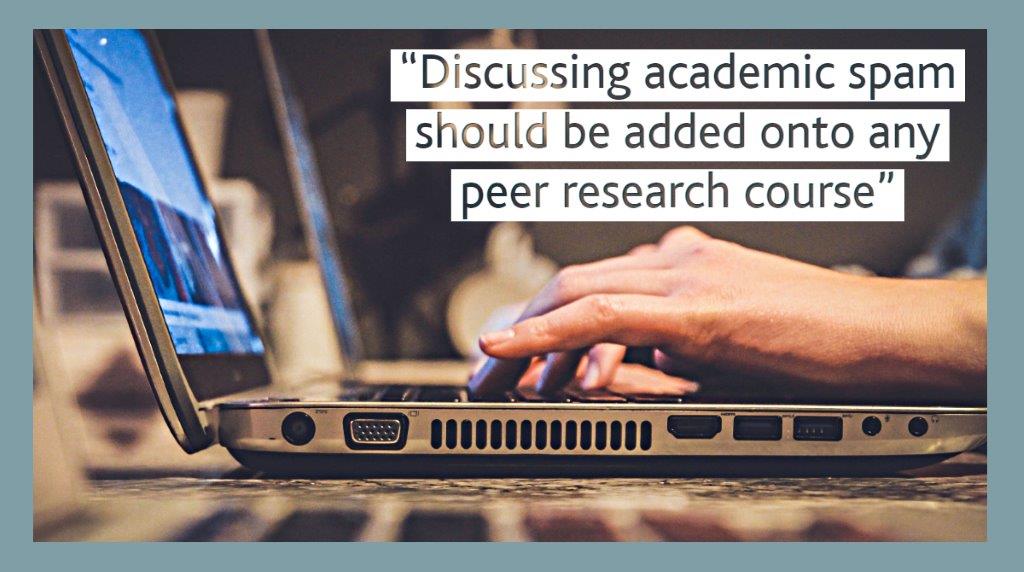 McPinFoundation's tweet image. Academic spam can be funny if you know how to spot it. But those who are new to research can be sucked in and have their time wasted. We need to prepare people to hit delete, says @djrobotham  mcpin.org/%EF%BB%BFpreda…  #academicspam #spam #peerresearch @mental_elf @GreetingsForDay
