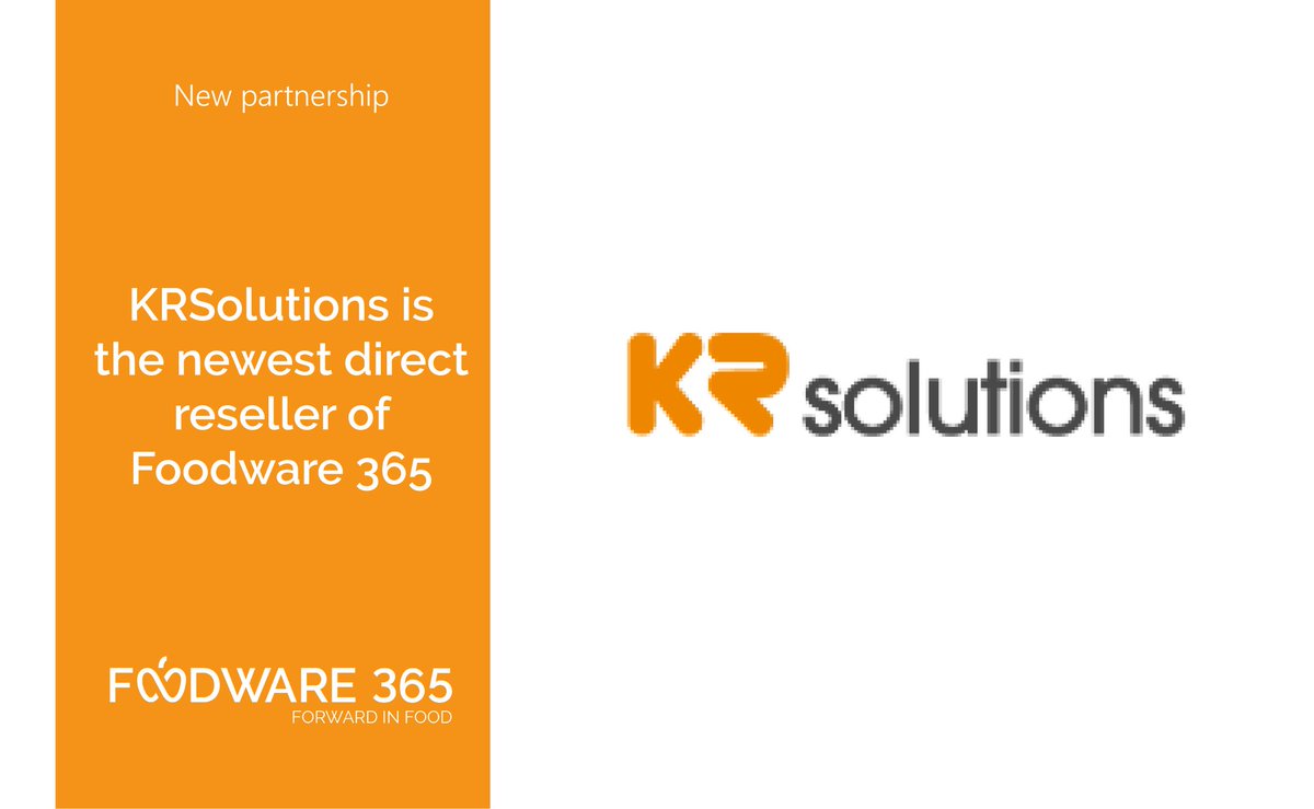 Foodware365's tweet image. We’re happy to announce that we’ve just concluded a new partnership on the Spanish market. KRSolutions is the newest direct reseller of Foodware 365! foodware365.com/en/news/knowle… #foodware365 #krsolutions #partnership