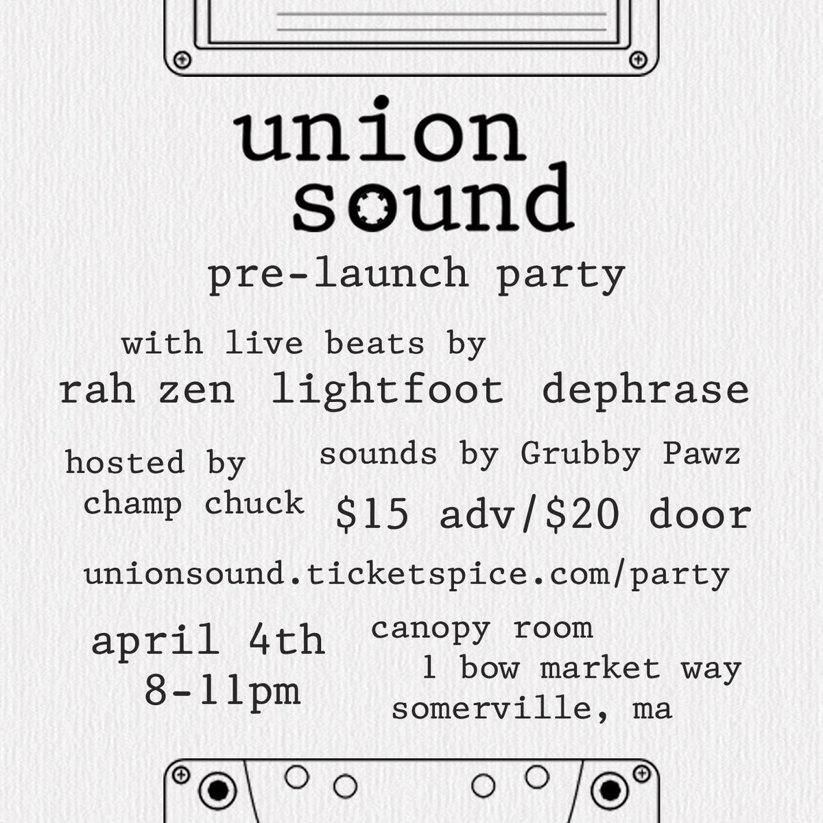 Shout out to @LOMAN____ for the beginning of an exciting new venture. Union Sound pre-launch party goes down tonight, with the sounds of celebration in good hands 🔈🔈🔈👇👇👇