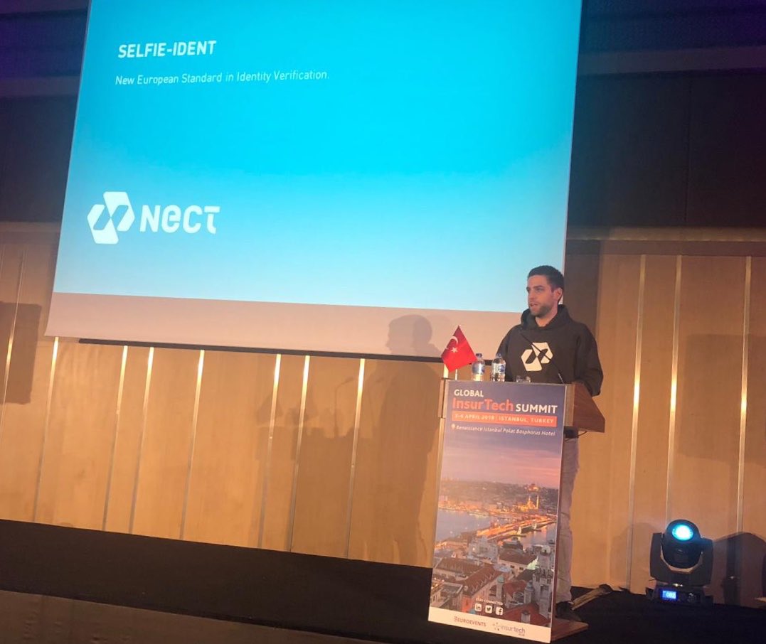 NiceToNectYou's tweet image. Thanks - has been a pleasure to present Selfie-Ident at Global InsurTech Summit. Always good to see you. 👍 cc @bennybennet