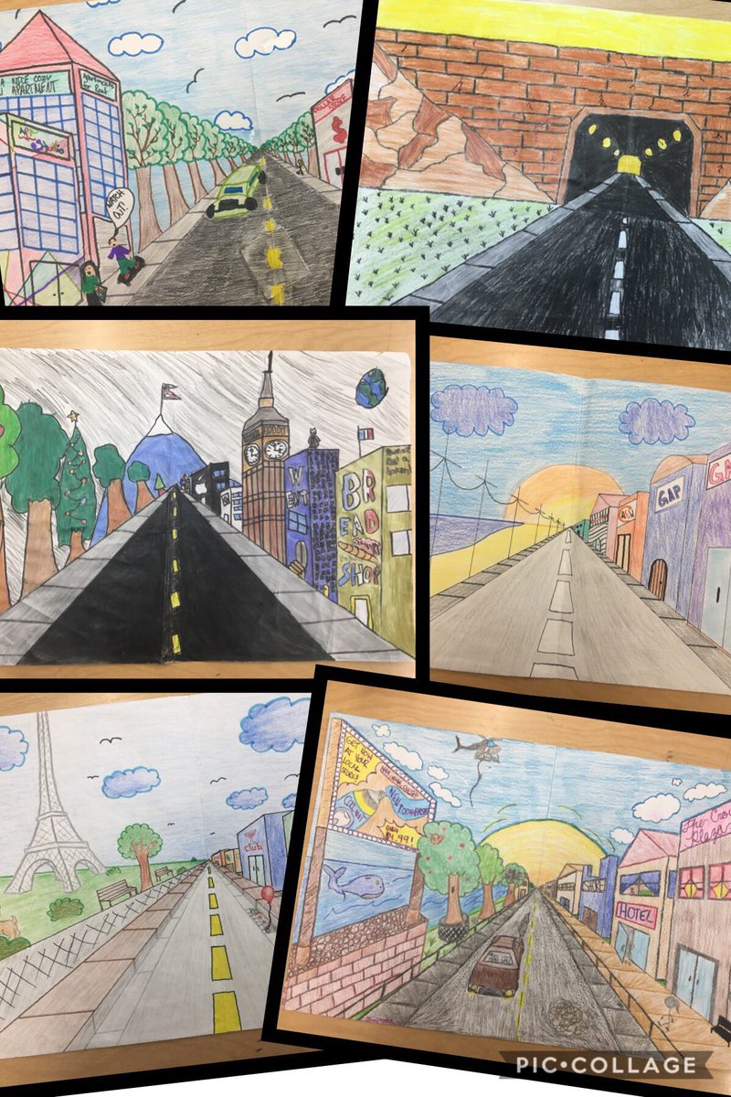 Hand Drawing Tutorial: One Point Perspective - Land8, image size:800x1200