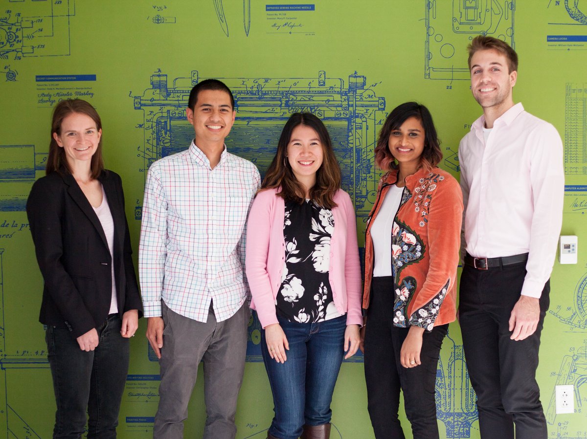 LilySpec's tweet photo. Introducing our team! We're a group of @RiceUniversity Master's of Bioengineering and MBA students who are passionate about improving women's health.
From left: Katelin Cherry, Danilo Peña (UT Health), Christine Luk, Joanna Nathan, and Kevin Smith
@RBPC @Rice_Biz  @Rice_GMI https://t.co/0ahEfbStoq