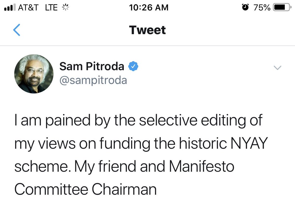singhpsoniyoo's tweet image. I feel @sampitroda playing role of Mani shankar Aiyar in 2019😀 LS election. U-Turn game for Nyay is still on @INCIndia #AntiMiddleClassCongress #MinimumIncomeGuarantee