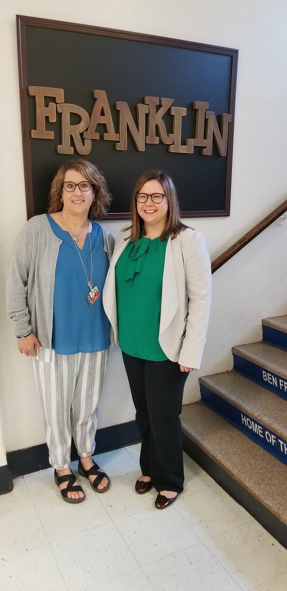 Principal for A Day!  Thank you Lauren McKechnie, Texoma Community Ceedit Union, for joining us today at Franklin!