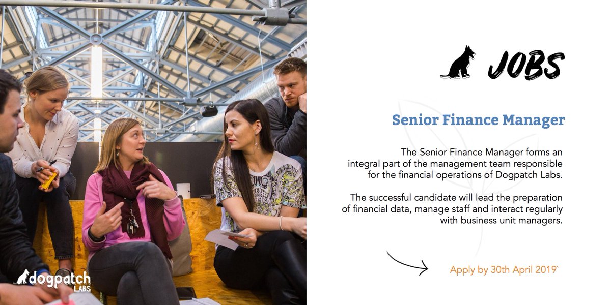Looking for a career jump? We’re searching for a Senior Finance Manager to play a central role in driving the growth of Dogpatch. Apply: dogpatch.click/finance-manager #JobFairy