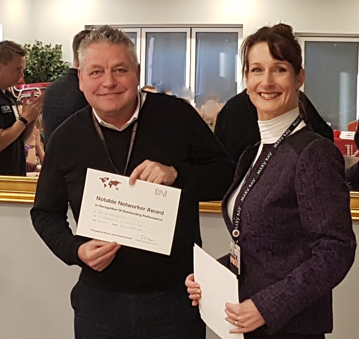 EnterpriseBNI's tweet photo. Today we recognised our Notable #Networkers for March. Dave P of @ProudBusProd  and Rich Hills of  #WestfieldInsurance  David B of @scarbutts also has been with us for 14 years!! #itworks #NETWORKMARKETING  #networking #businessgrowth @BusinessRTUK https://t.co/jccIyjxd9i