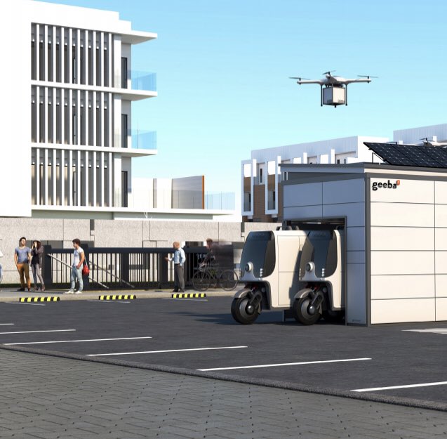 Modular fully autonomous vehicles developed with businesses needs and customer experience in mind.

Also Sustainable and low cost design that is city friendly and extremely functional

Geeba is here to revolutionise last-mile delivery 

#blockchain #drone #uav
