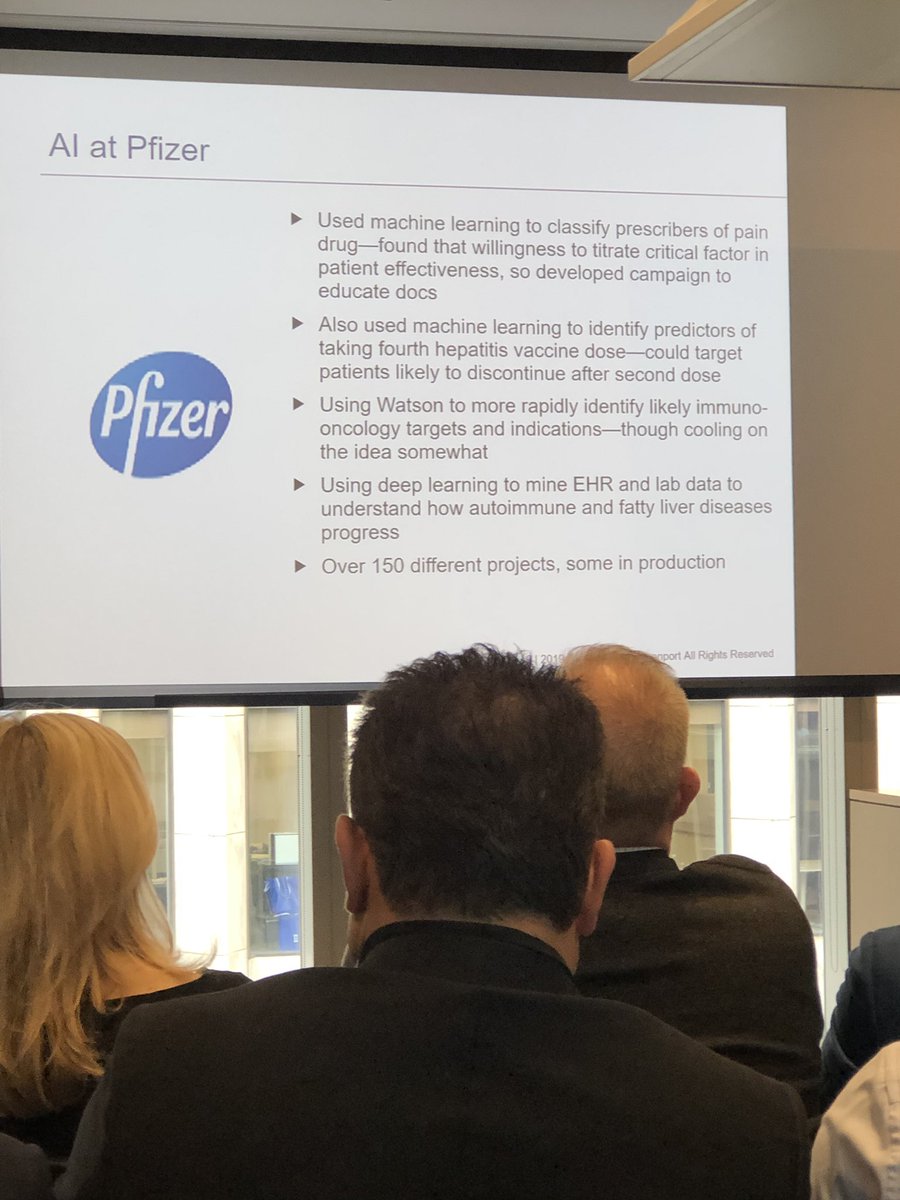 Melissa Chin (@chinmelissa) on Twitter photo Tom Davenport discusses #Disruptionbydesign Incremental use of AI in #healthcare #immunooncology <a href="/pfizer/">Pfizer Inc.</a> Tom Davenport discusses #Disruptionbydesign Incremental use of AI in #healthcare #immunooncology <a href="/pfizer/">Pfizer Inc.</a>