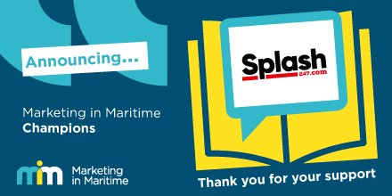 MiMCrowd's tweet photo. Thank you to @Splash_247 for supporting the MiM 2019 event!
Splash told us they are pleased to be involved in MiM because 'it is a great opportunity for marketers to get together and exchange ideas on promoting in the fast-changing world of maritime media.'
#mimcrowd #mim2019 https://t.co/YJGWqwIEi4