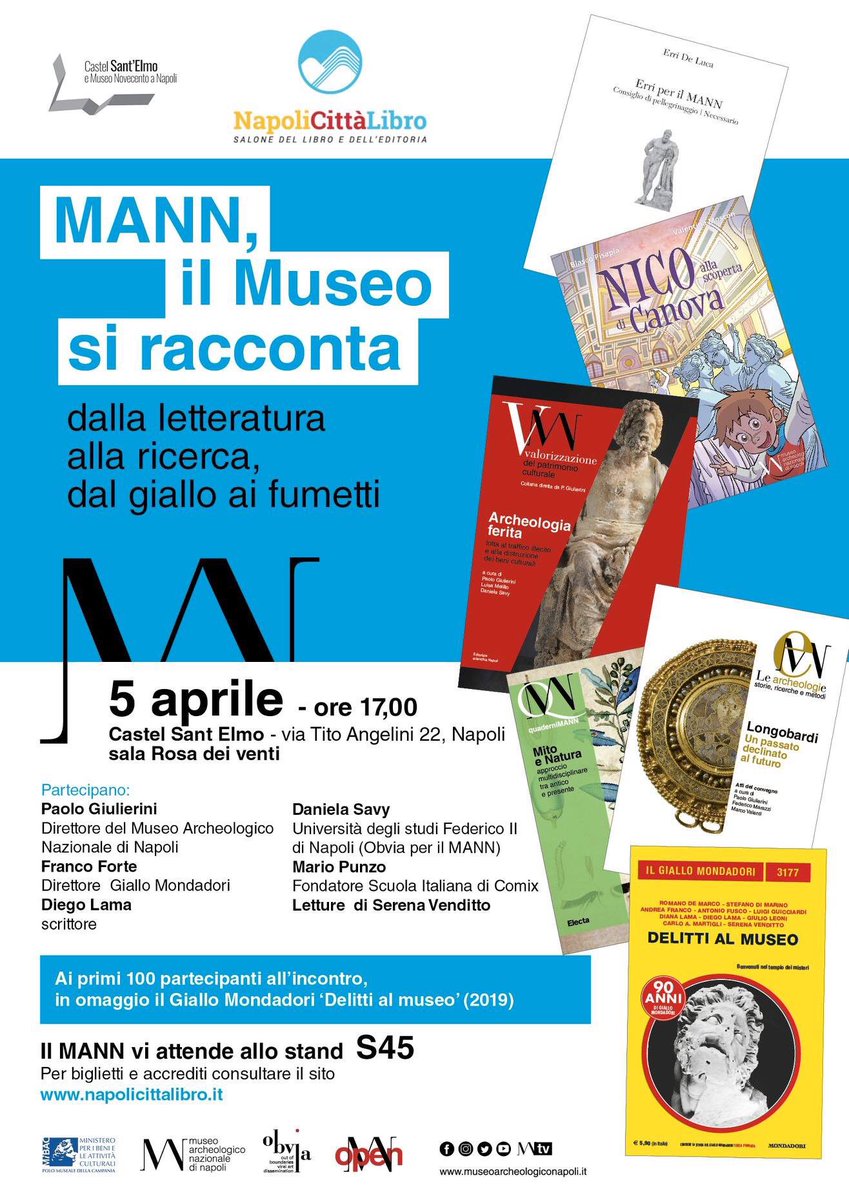 LA SCUOLA ITALIANA DI COMIX insieme al Museo Archeologico di Napoli al Salone del Libro di Napoli <a href="/NCL_info/">Napoli Città Libro</a> .
La nostra presenza all’evento del museo rappresenta un’occasione per offrire una panoramica sui progetti editoriali in corso, con il MANN.

Vi aspettiamo domani!
#book