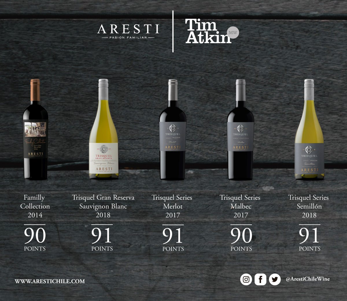 :) Excelentes Puntajes para nuestros #Trisquel y #TrisquelSeriesCuricó <a href="/ArestiChileWine/">Aresti Chile Wine</a> <a href="/timatkin/">Tim Atkin</a> <a href="/winesofcurico/">Ruta del Vino Curicó</a>