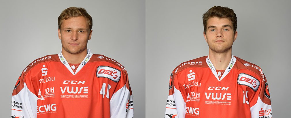 DEL2_News's tweet photo. Philipp #Halbauer und Ole #Olleff verteidigen auch in der kommenden Spielzeit für die @eispiraten Crimmitschau.
https://t.co/cNcfGaGxXZ
Fotos: City-Press #del2 #epc https://t.co/bhUf84IVEC