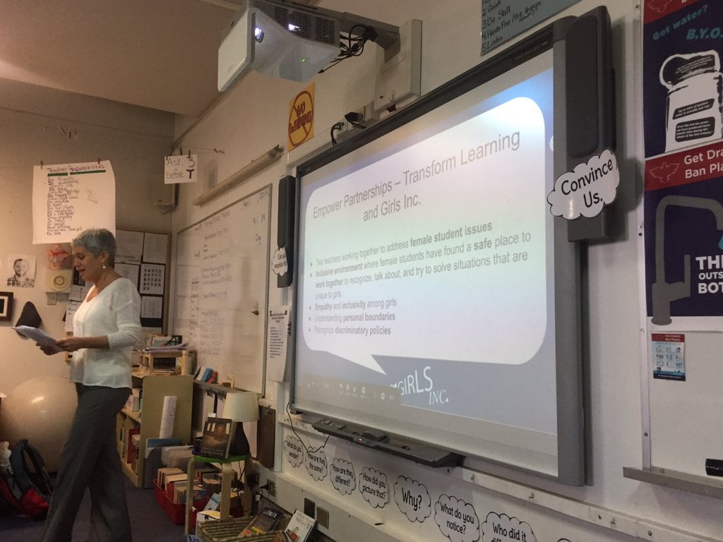 LASSCIENCE's tweet photo. Coaching girls to to be empathetic and inclusive of one another is crucial for their development @CMSSharks #AASSA19 https://t.co/X3qYfznCUA