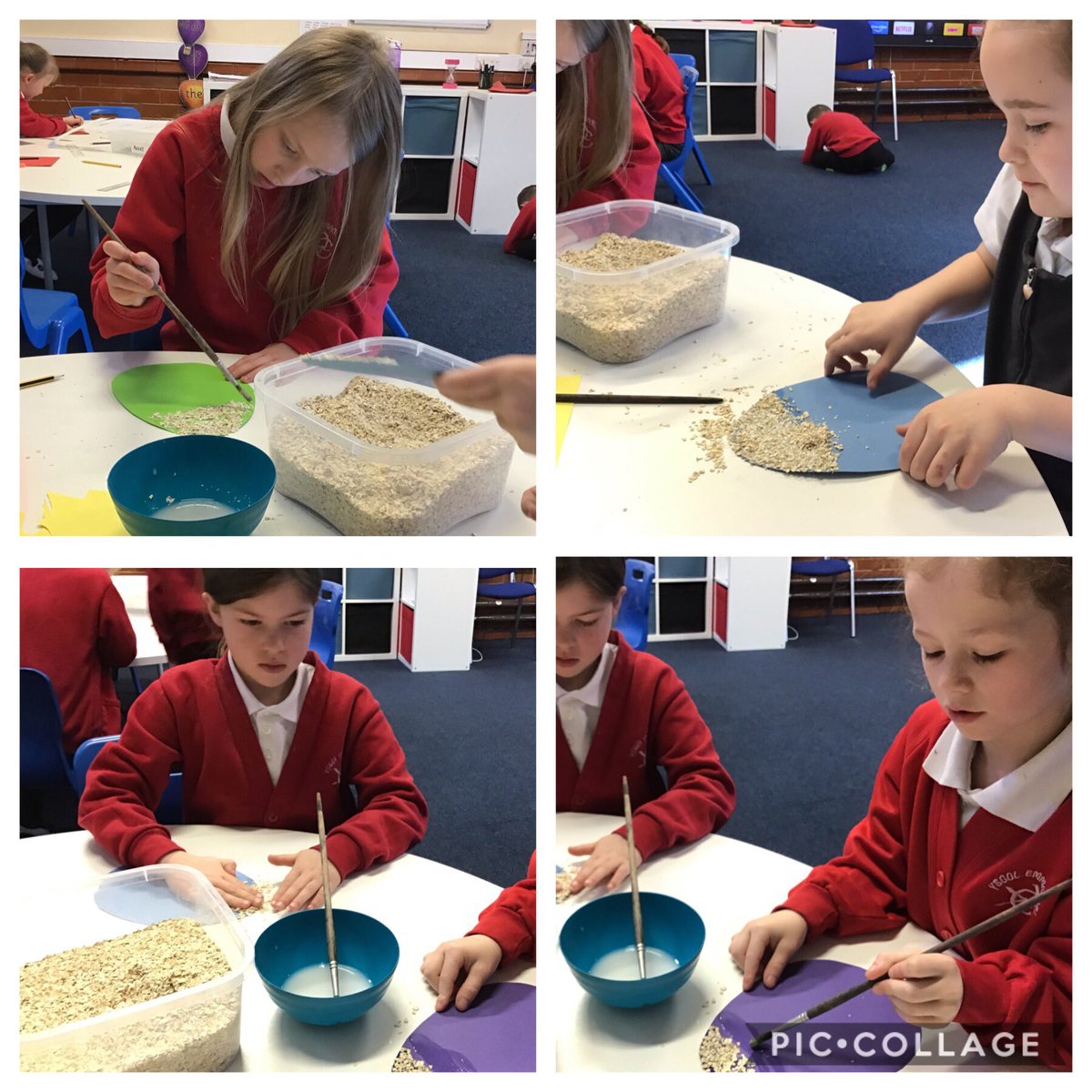 dosbarth3B's tweet photo. @YsgolEmmanuel Year 3 working hard on some "eggciting" craft. https://t.co/zDS3jecGfo
