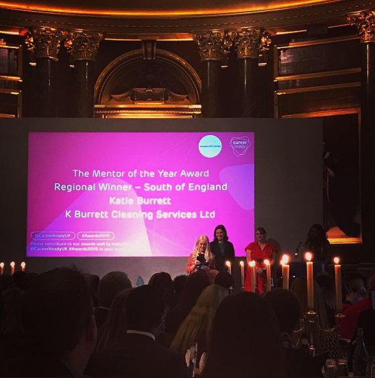 KB_Cleaning's tweet photo. We are so delighted to be involved with the @CareerReadyUK charity, who link education establishments with employers. Thank you for the recognition, and for supporting small businesses. https://t.co/fD1zb8mSqN