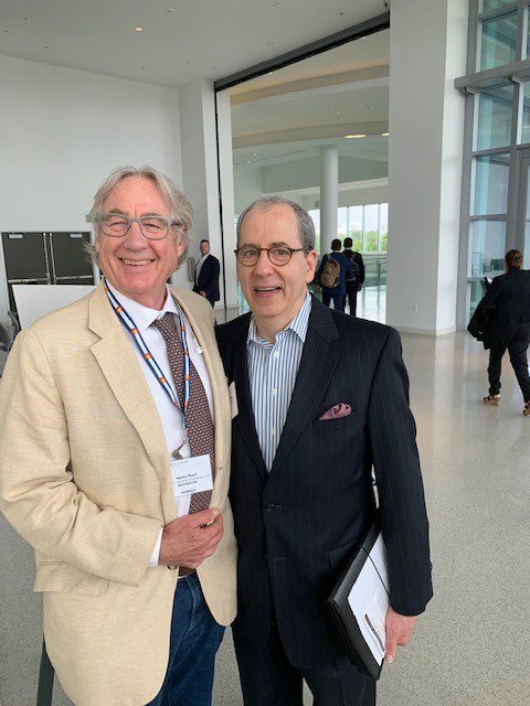 MiamiLawSchool's tweet photo. Henry Root, Partner, Root &amp; Sacharow, LLP and #MiamiLaw's Harold A. Flegelman, Director of the Graduate Program in Entertainment, Arts and Sports Law at our Global Entertainment &amp; Sports Law + Industry Conference! #UMESLS 🙌 https://t.co/nrPn56kuPY