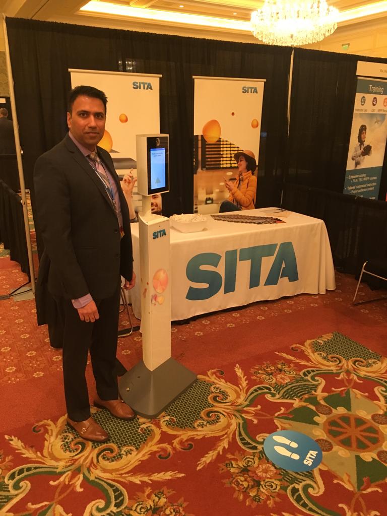 SITANAM's tweet photo. Talking check-in and #passengerprocessing with our expert, Mohit Malik at #AW19 https://t.co/yPqrCMjREC