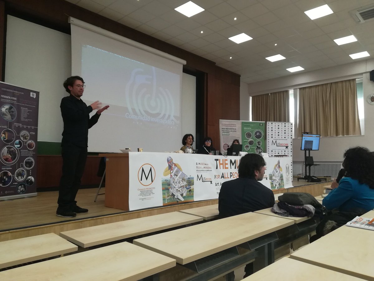 DRartista's tweet photo. Discurso necesario el de @encarnalago #MuseumForAll @musacces #museoinclusivo afecto y personas, trato igual, tender puentes @unicomplutense @UNED https://t.co/LtSGYNgWm7
