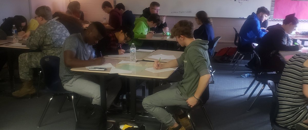 Chaerie's tweet photo. SAT math prep today. Love their focus! @swartz_creek https://t.co/bgBSZ0Stto