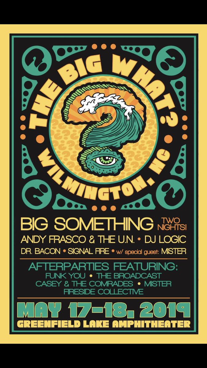 DrBaconband's tweet photo. @BigSomething
@andyfrasco
@projectlogic @signalfireroots @_heyitsmister_ @FiresideFolk @funkyou @TheBroadcastCBC @greenfieldamp
5/18-5/19 in #downtownwilmington downtownwilmington
#bigwhat #bigsomething #wilmington #wilmingtonmusic #northcarolinamusic https://t.co/YoOYWs4nv5