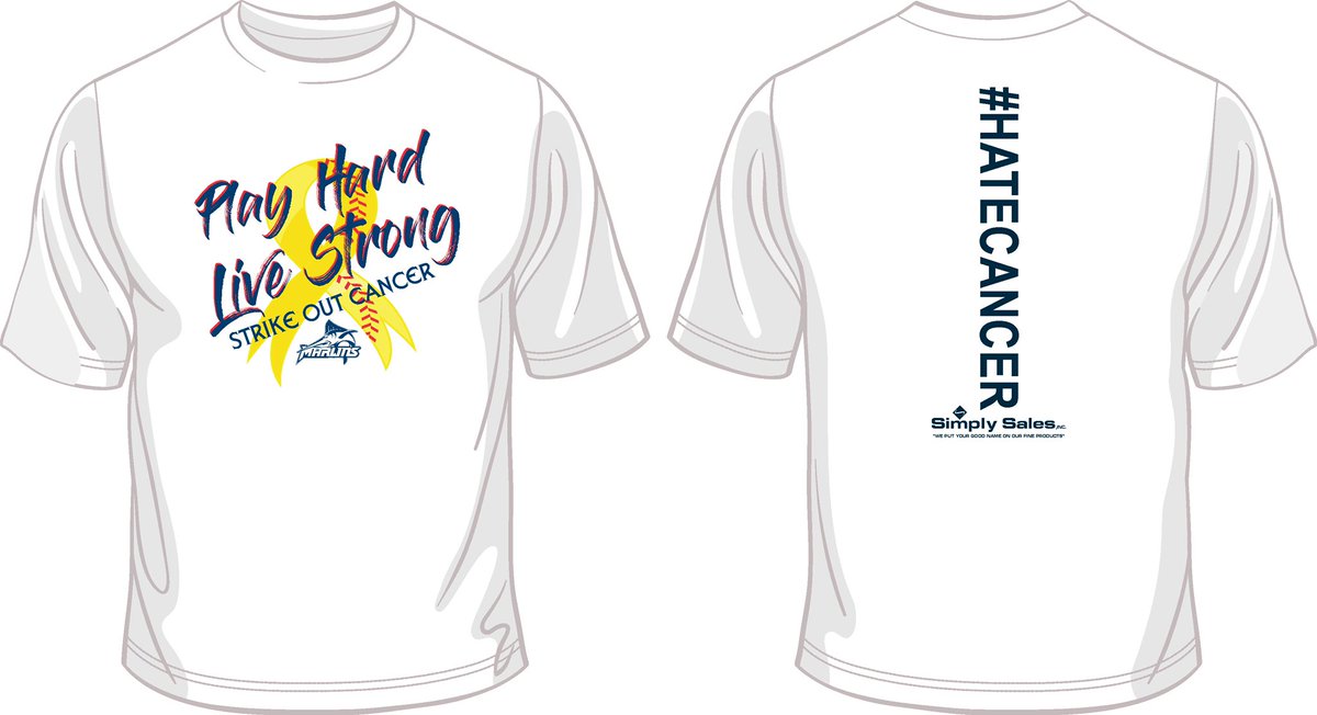Marlin_Softball's tweet photo. VWU STUDENTS...can we get a re-tweet???  Strike Out Cancer Shirts are available for pre-order. All Orders are due by 12:00 PM FRIDAY. 

To order please contact Abigail Harrington at Alharrington@vwu.edu with your color (white or grey), size (we have youth too) &amp; SS or LS! https://t.co/Bfw61Xn81G