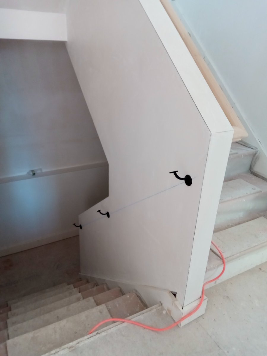 KAatMABC's tweet photo. Pics here from last week's stairs job in Newton. Lots of baseboard, nosing and railings. https://t.co/3pZuCkxSDx