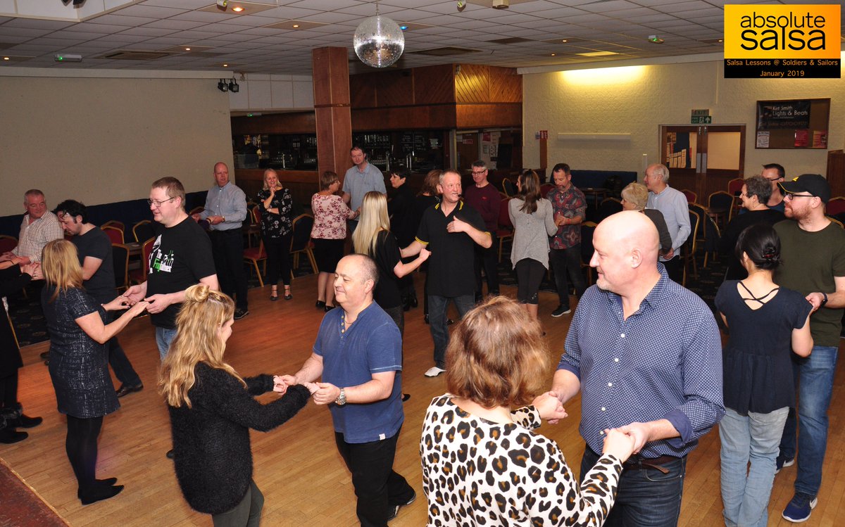Absolutesalsa's tweet photo. It's Thursday so don't forget you can join us for lessons @ Soldiers &amp; Sailors, Long Eaton:
7.30pm Beginner Salsa
8.30pm Intermediate Salsa
Dancing til 10pm
Always a fun and friendly night
Full details on our website
#absolutesalsa #salsadancing #longeaton #nottingham https://t.co/b9PVPFPnOh