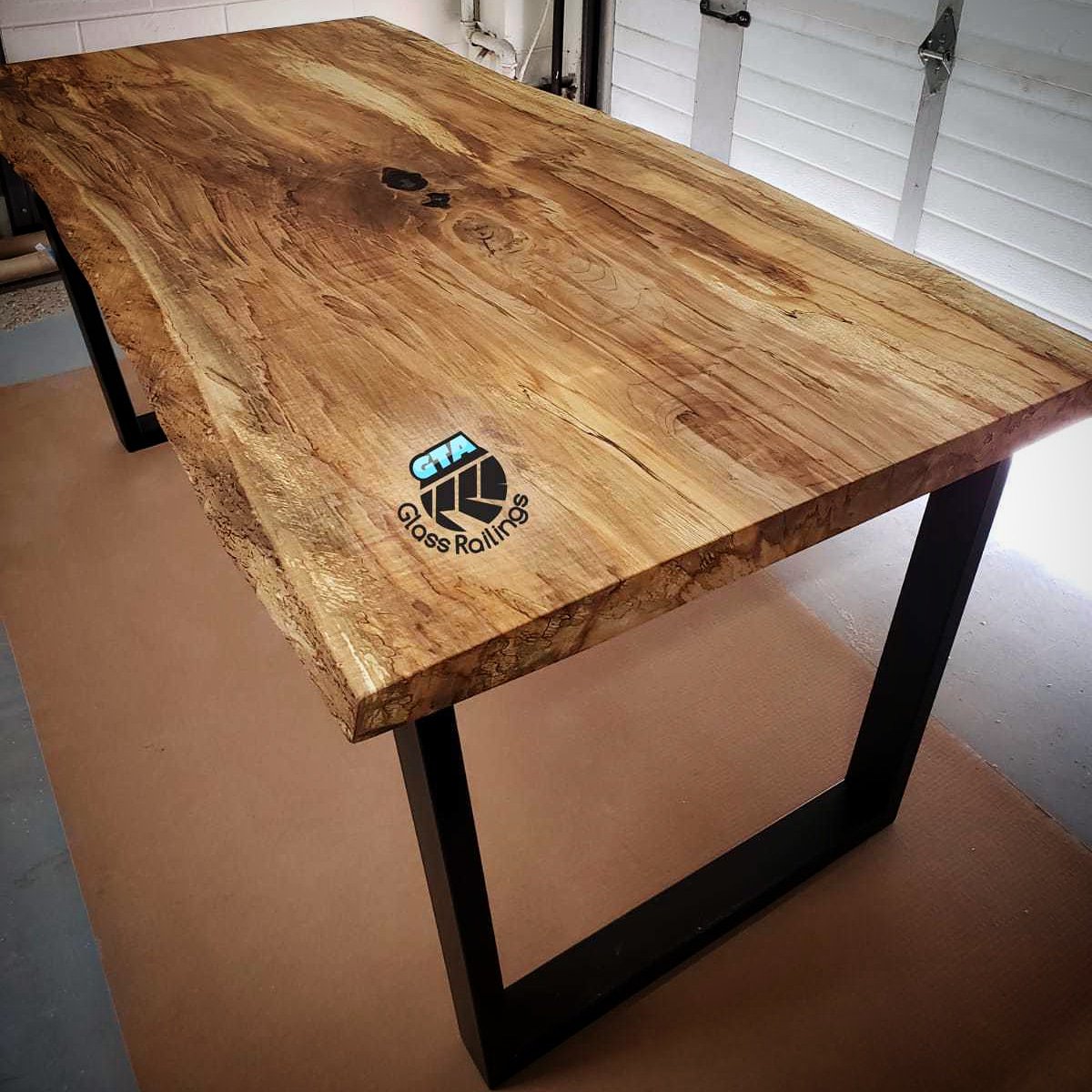 GtaGlass's tweet photo. Gorgeous #liveedge #rivertable made with a single spalted #Maple slab. It has an unique grain, one of the most beautiful I have ever seen!
#woodtable #woodslab #Toronto https://t.co/lAmP6y8MOR