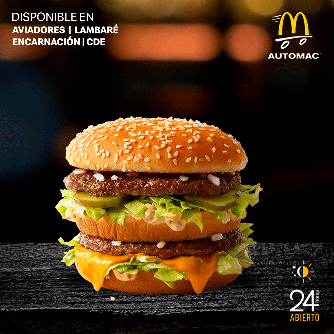 mcdonalds_py's tweet photo. Primer fin de semana de Abril y #Automac24hs te espera 😎 Te esperamos en Aviadores, Lambaré, CDE y Encarnación ✨ https://t.co/dOEwZpR1ia