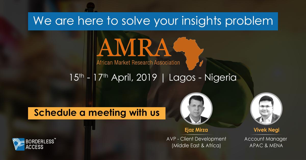 BorderlessXs's tweet photo. Meet us at #AMRA2019 in Lagos Nigeria to know how to get Quality data and Insights that matter to your business. https://t.co/ympI3vyLg5 #mrx #AMRA https://t.co/iKRZcfyEV9