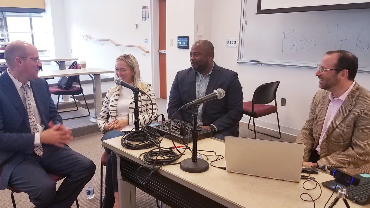AU_WSP's tweet photo. .@AU_SPExS Global Entrepreneurship prof Dr. Jeff Sosland discusses the importance of #IntellectualProperty in the #startup community w/ @dhall3 & @AnnaMasonDC of @RiseOfRest. Many factors contribute to the rise and success within this ecosystem, they say. #WSPlivepodcast https://t.co/mBz1EFcapz