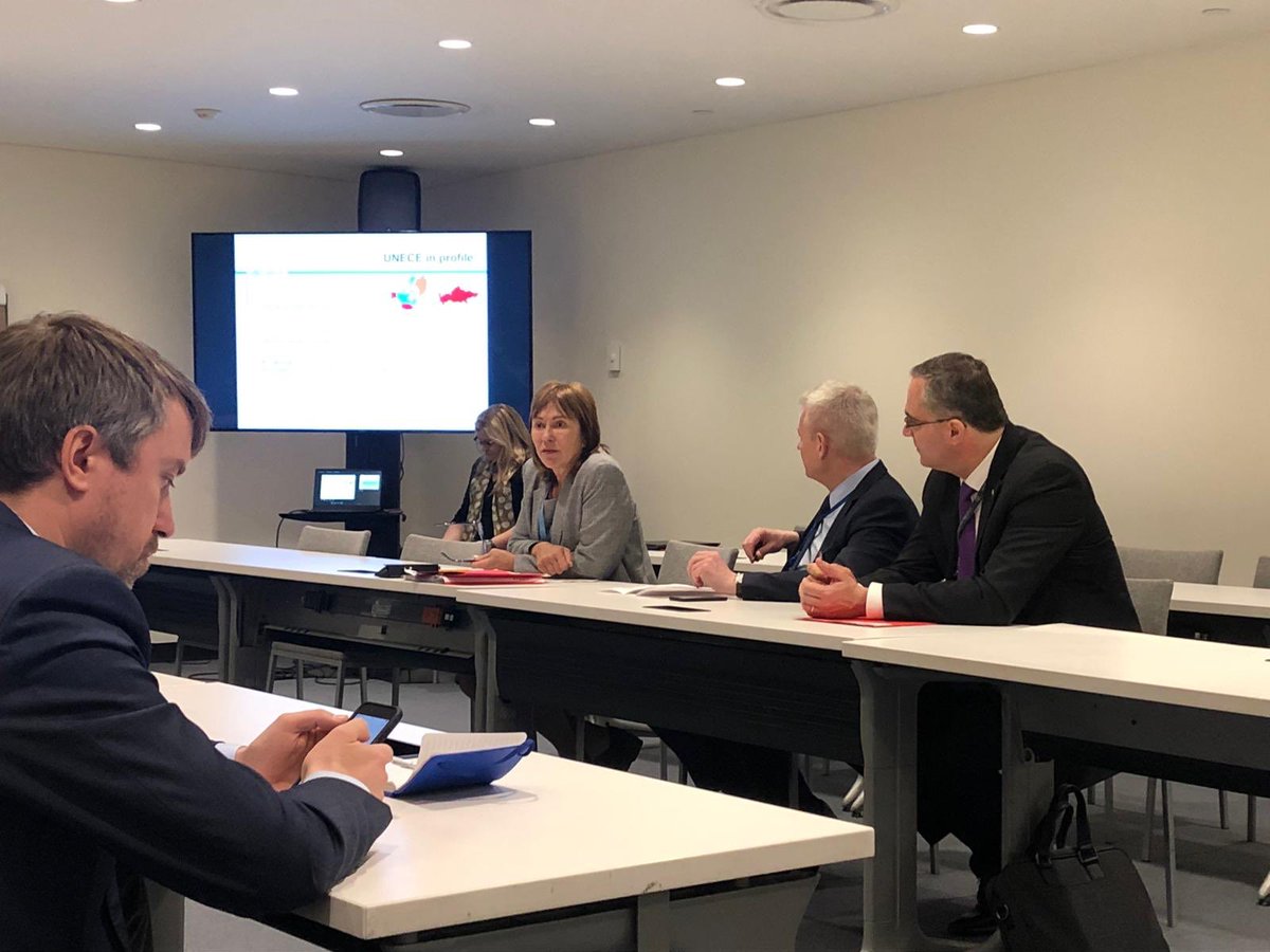 SlovakiaUNNY's tweet image. It is always good to welcome Executive Secretary of @UNECE @algayerova 🇸🇰 in NYC. Thank you for your very insightful briefing on the #nexusapproach and the #UNDSreform for EU Member States @EUatUN as well as the Eastern European Group.