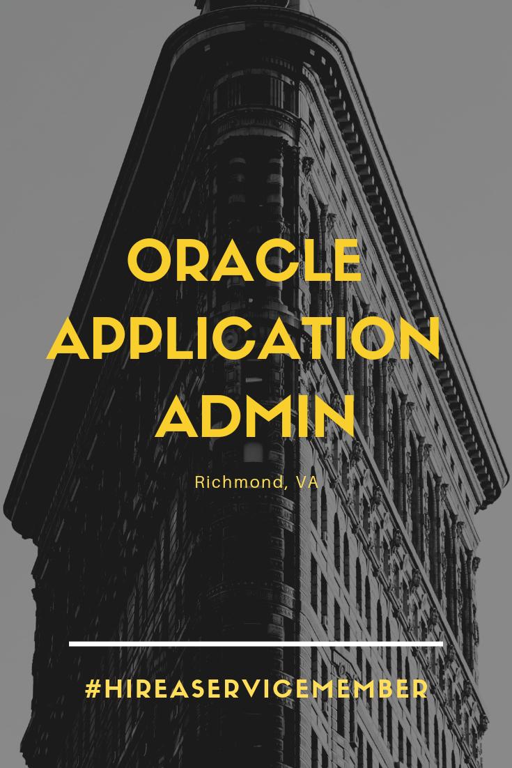 ohio_esgr's tweet image. We’re #Hiring an #OracleApplication Admin in #Richmond, Virginia!
For immediate consideration and placement, contact Eboni - bit.ly/EboniNGESP
For full job description - bit.ly/NGESP_OracleAp…
#NGESP #FollowNGESP #Amyx #HireAServiceMember #JobSearch #HiringNow