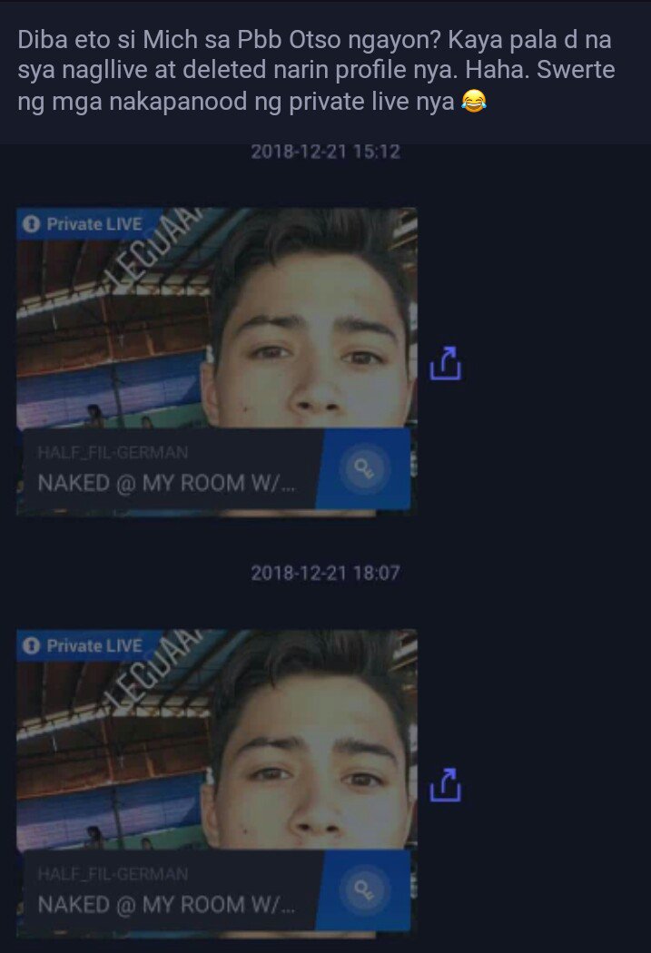 Crucifixionist's tweet photo. #PBBIslandZip8 Totoo pala ang kumakalat na balita,  may sikretong malupet tong si Mich.  Abangan na lang natin ang link. https://t.co/ZWRroqtRtd